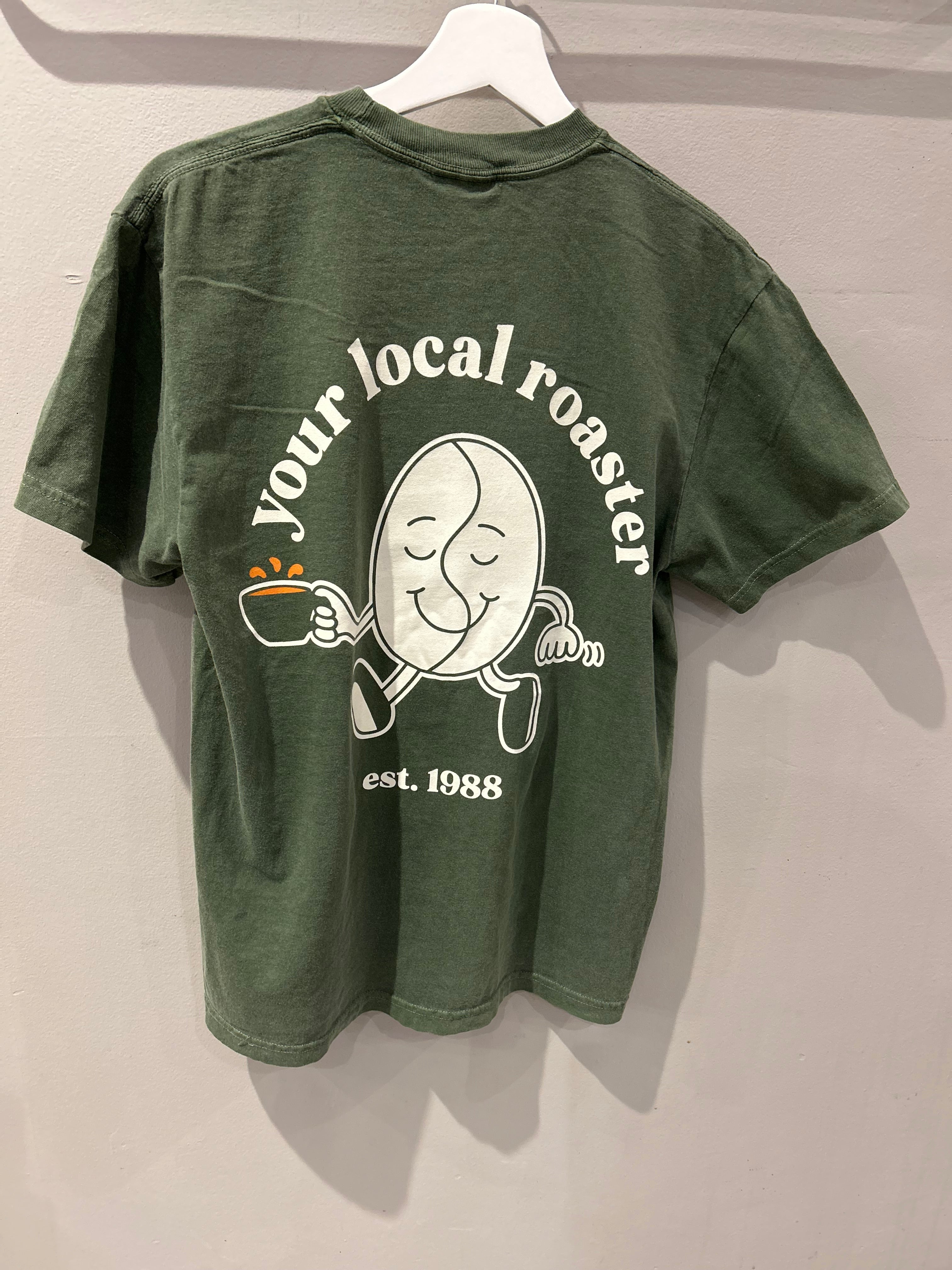 Your local roaster t-shirt (green)