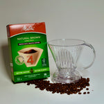 Clever Dripper coffee brewer with box of paper filters for immersion brewing