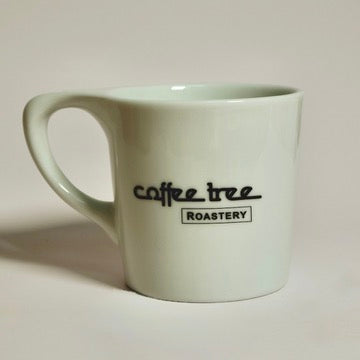 Coffee Tree Roastery notNeutral Lino mug in white porcelain, 12 oz specialty coffee cup