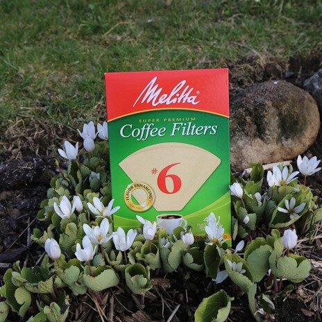 Melitta natural brown coffee filters for pour over and drip brewing