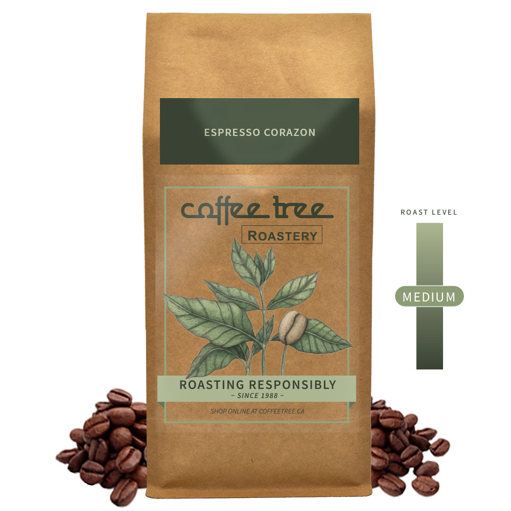 Coffee Tree Roastery Bag of Espresso Corazon coffee beans