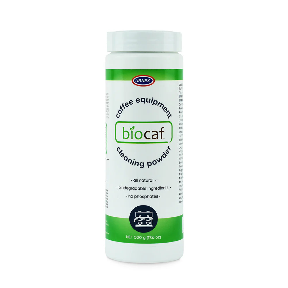 BIOCAF coffee machine cleaning powder for espresso machines and coffee brewers